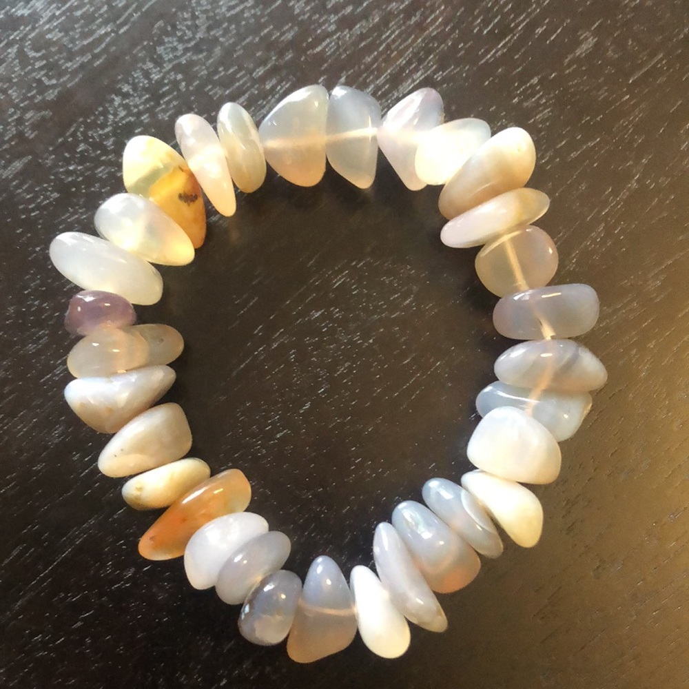Agate Beaded Stretch Bracelet. - image 7